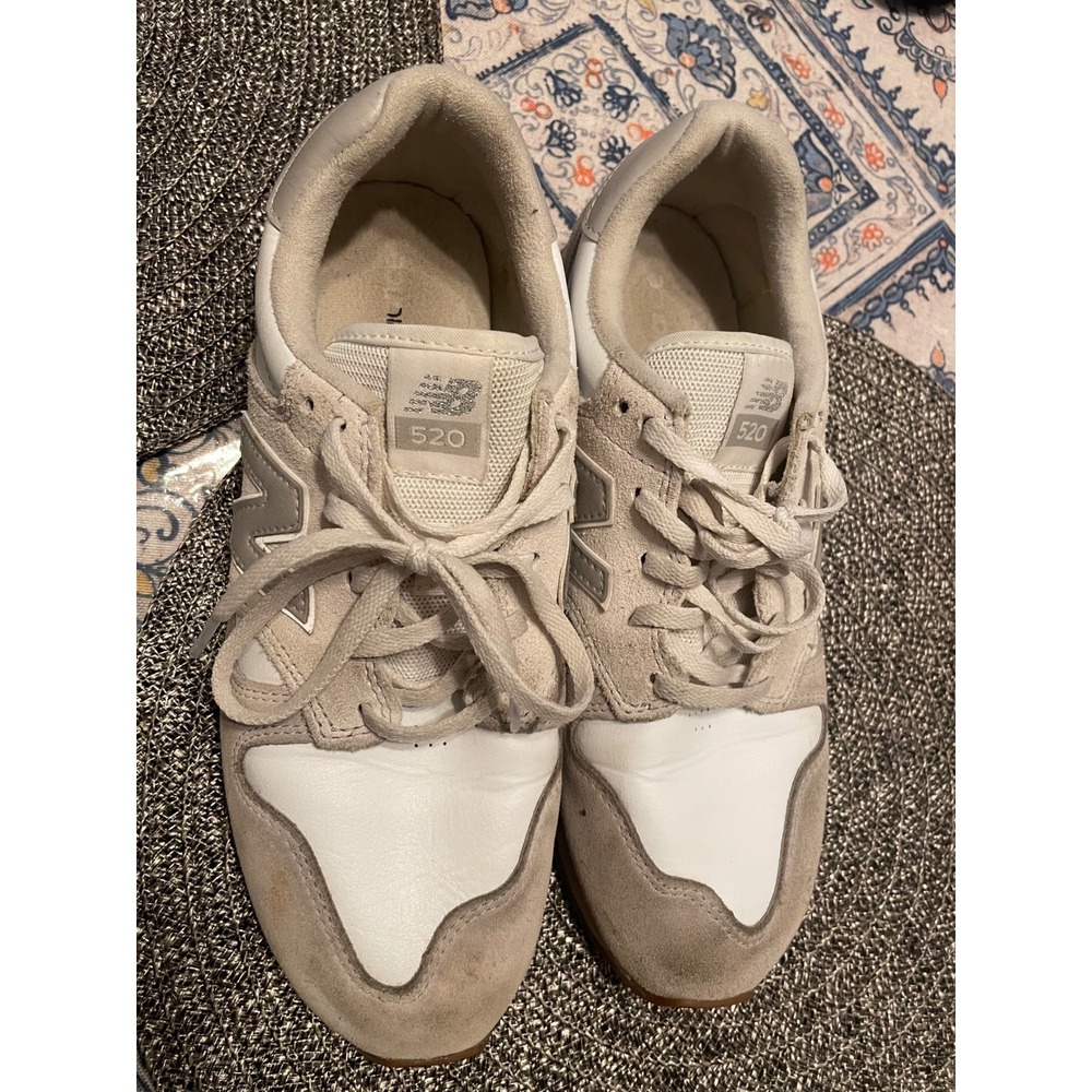 New Balance 520 Womens Sneakers Angora Sea Salt WL520FA Grey White Gum Sole 8.5
